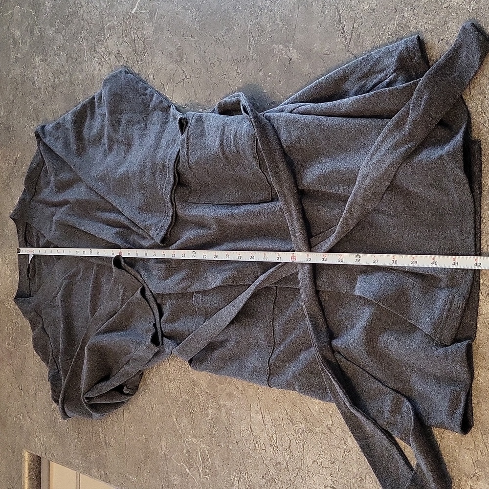 Grey Open-Front Robe - Picture 4 of 4